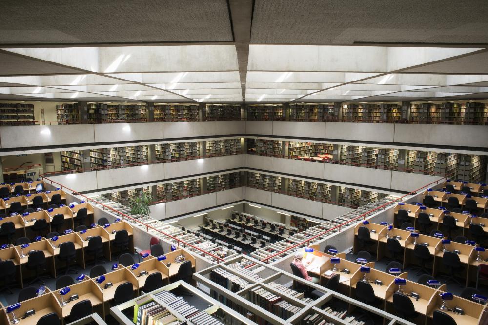 Internal shot of SOAS library