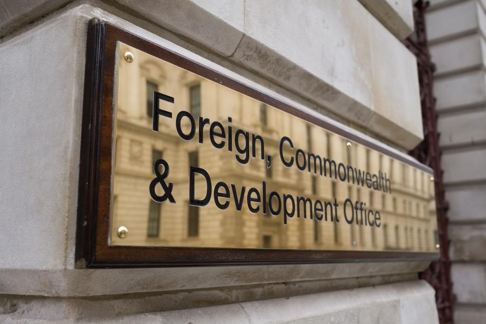 Sign for the Foreign, Commonwealth and Development Office