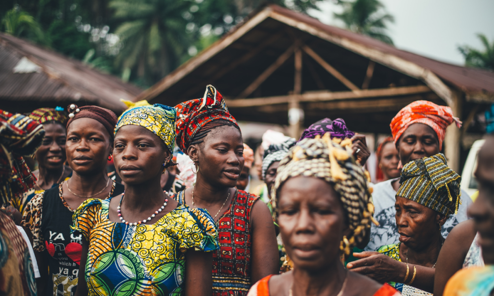 A group of women in Sierra Leone