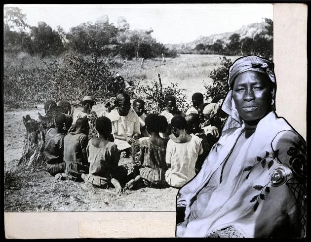 Semane Khama. Collage of images put together by the London Missionary Society
