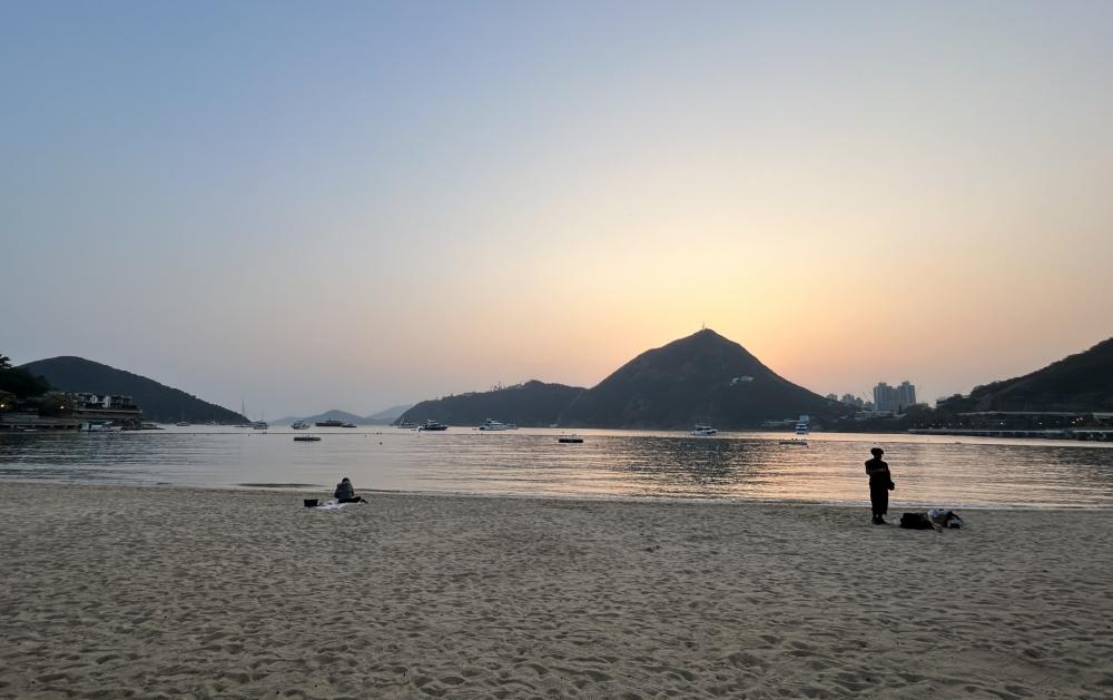 Beach at sunset in Taiwan