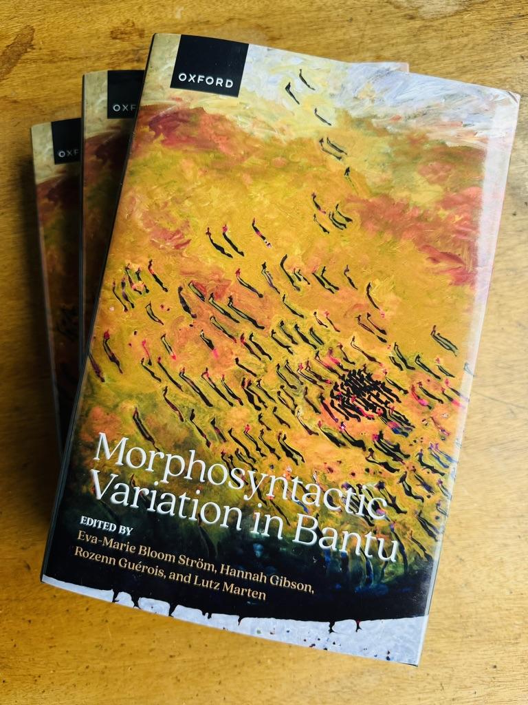 Photo of book cover titled 'Morphosyntatic Variation in Bantu'