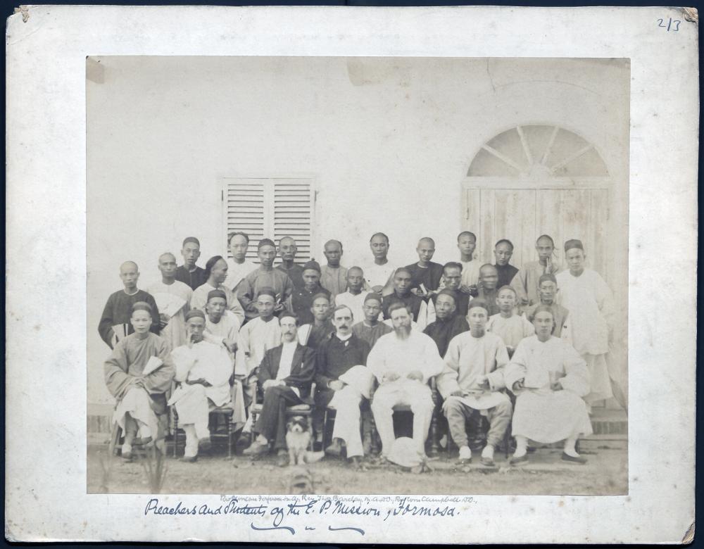 'Preachers and Students of the English Presbyterian Mission in a group ohoto